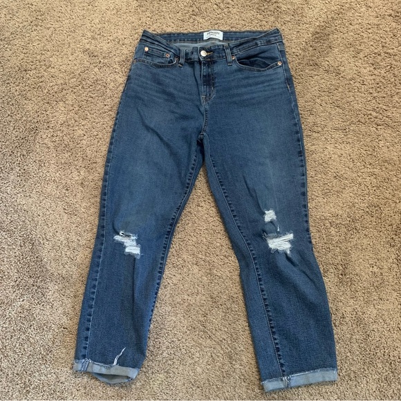 Denizen from Levi's Denim - Denizen from Levi’s Mid-Rise Boyfriend Distressed Cuffed Jeans 12 W31